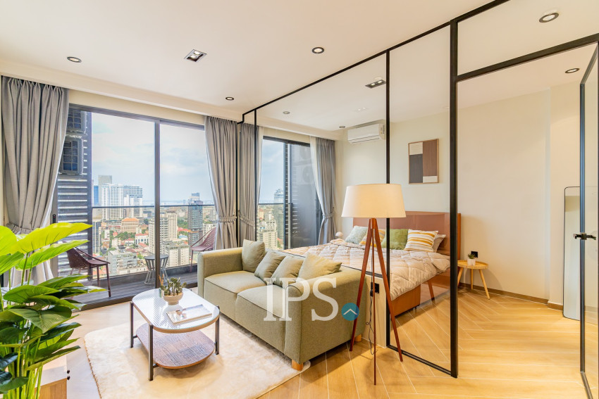 36th Floor 1 Bedroom Condo For Sale - Time Square 5, BKK1, Phnom Penh