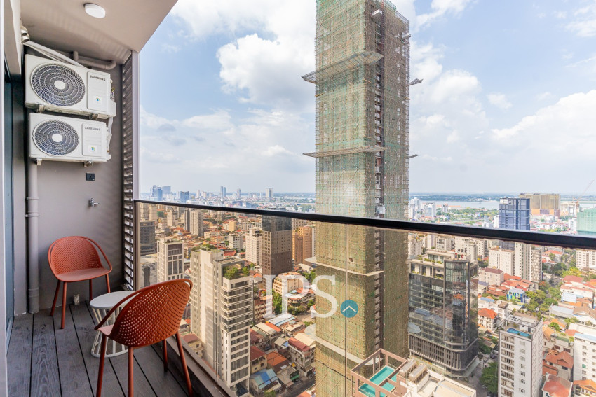 36th Floor 1 Bedroom Condo For Sale - Time Square 5, BKK1, Phnom Penh
