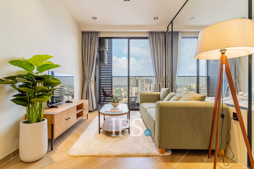 36th Floor 1 Bedroom Condo For Sale - Time Square 5, BKK1, Phnom Penh