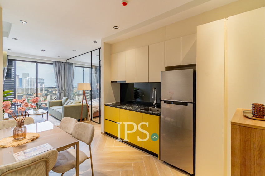 36th Floor 1 Bedroom Condo For Sale - Time Square 5, BKK1, Phnom Penh