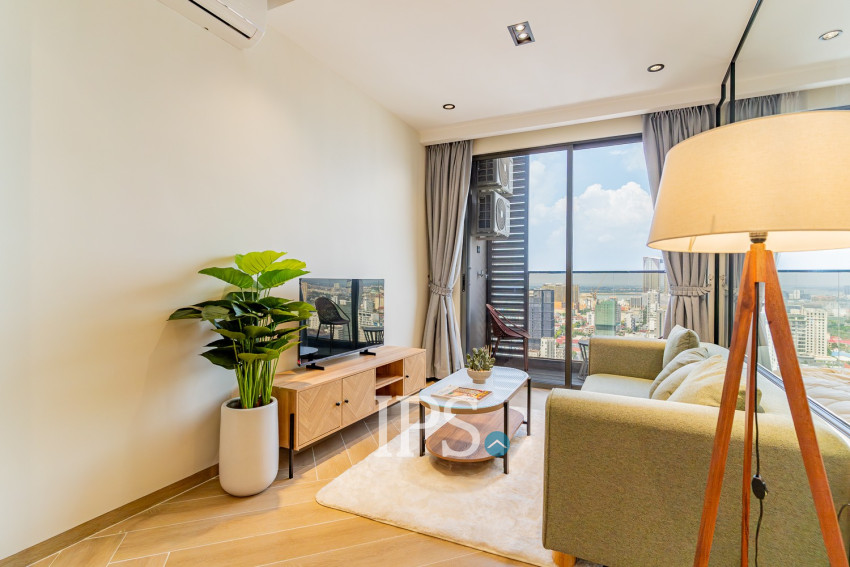 36th Floor 1 Bedroom Condo For Sale - Time Square 5, BKK1, Phnom Penh