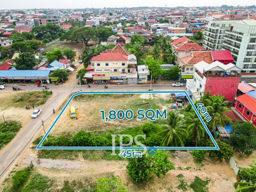 1,800 Sqm Commercial Land For Rent - Sala Kamreuk, Siem Reap