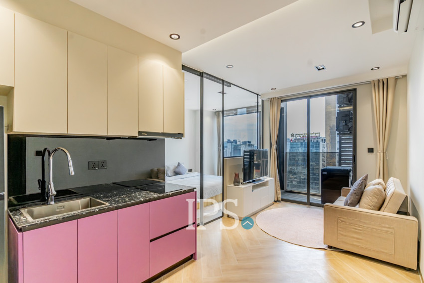 1 Bedroom Condo For Rent - Time Square 5, BKK1, Phnom Penh