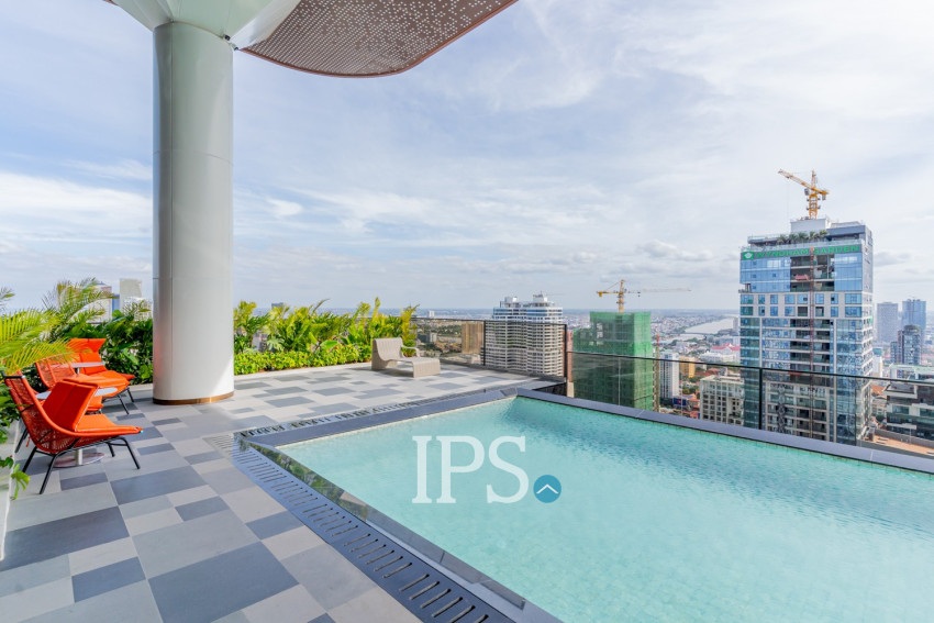 1 Bedroom Condo For Rent - Time Square 5, BKK1, Phnom Penh