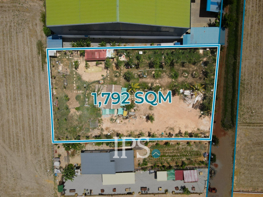 1,792 Sqm Land For Sale - Chreav, Siem Reap