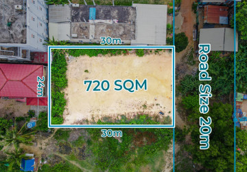 720 Sqm Commercial Land For Rent - Slor Kram, Siem Reap thumbnail