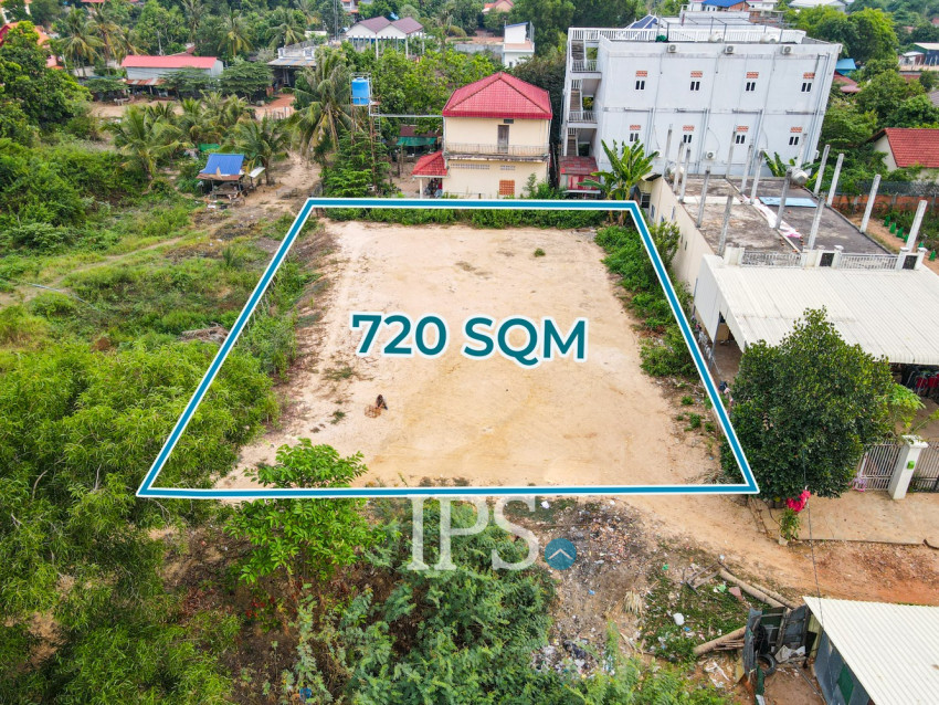 720 Sqm Commercial Land For Rent - Slor Kram, Siem Reap