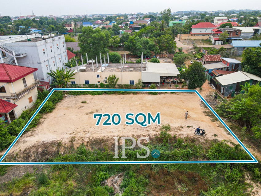 720 Sqm Commercial Land For Rent - Slor Kram, Siem Reap