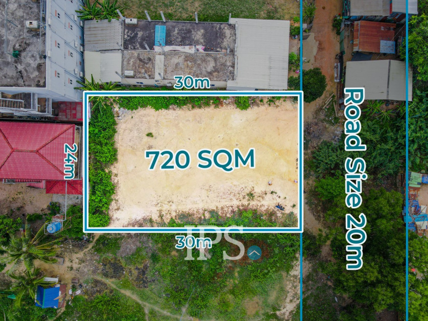 720 Sqm Commercial Land For Rent - Slor Kram, Siem Reap