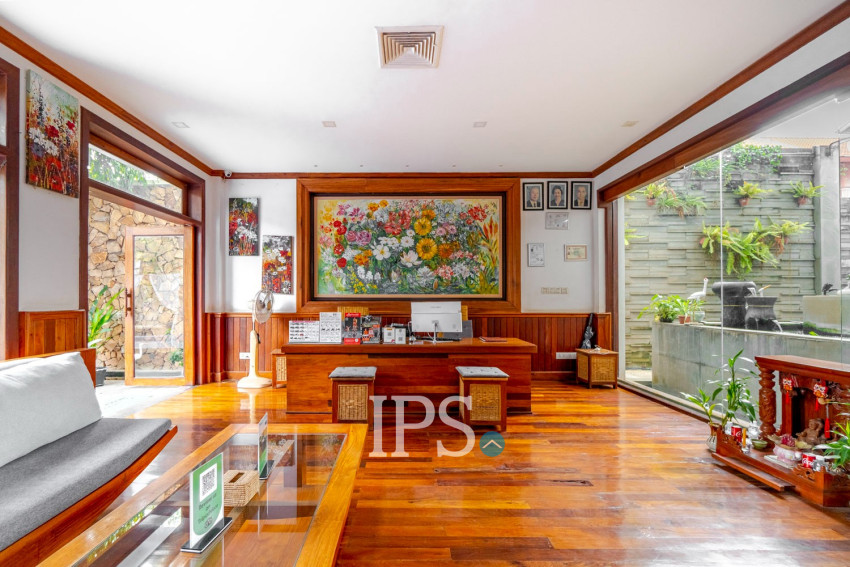 14-Room Boutique Hotel Business For Sale in Svay Dangkum, Siem Reap
