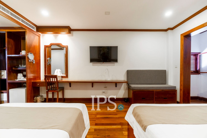 14-Room Boutique Hotel Business For Sale in Svay Dangkum, Siem Reap