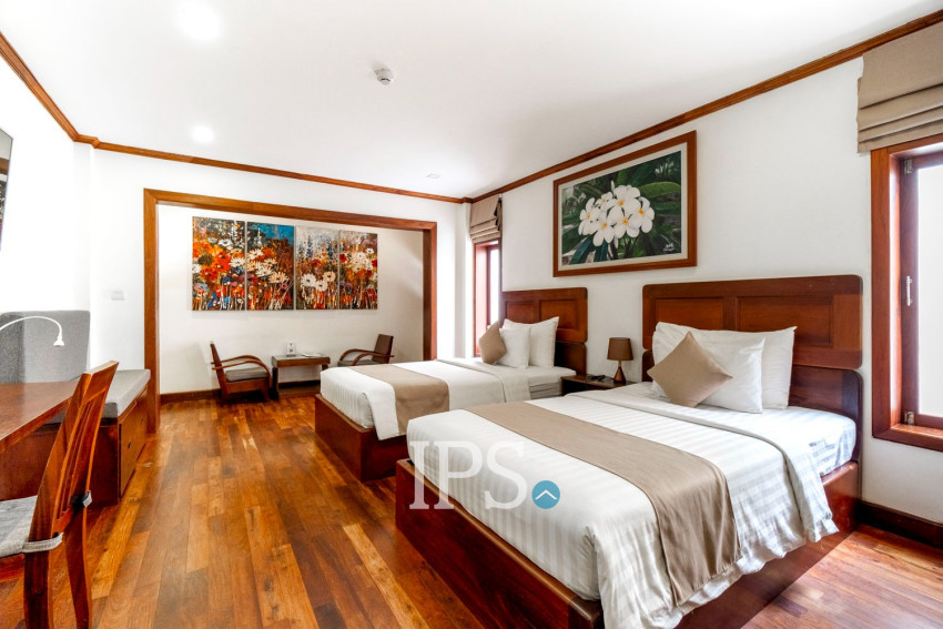 14-Room Boutique Hotel Business For Sale in Svay Dangkum, Siem Reap