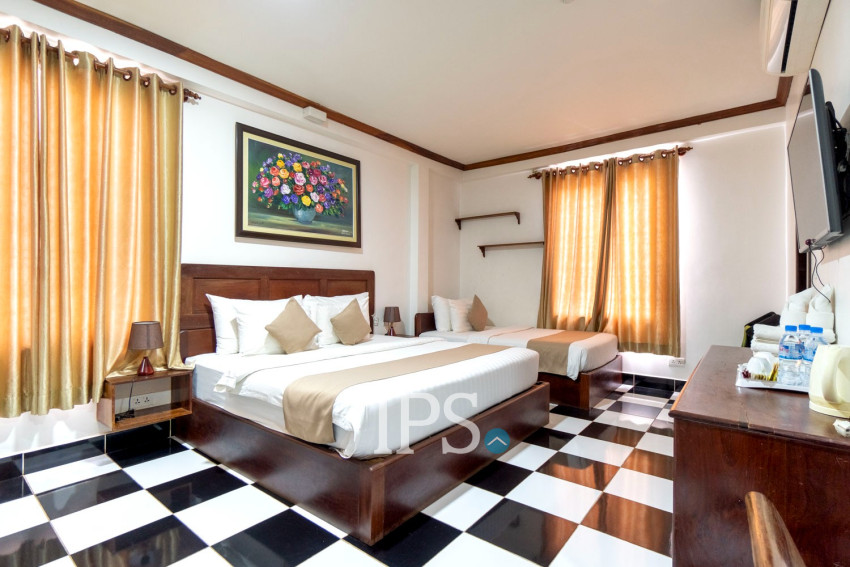 14-Room Boutique Hotel Business For Sale in Svay Dangkum, Siem Reap