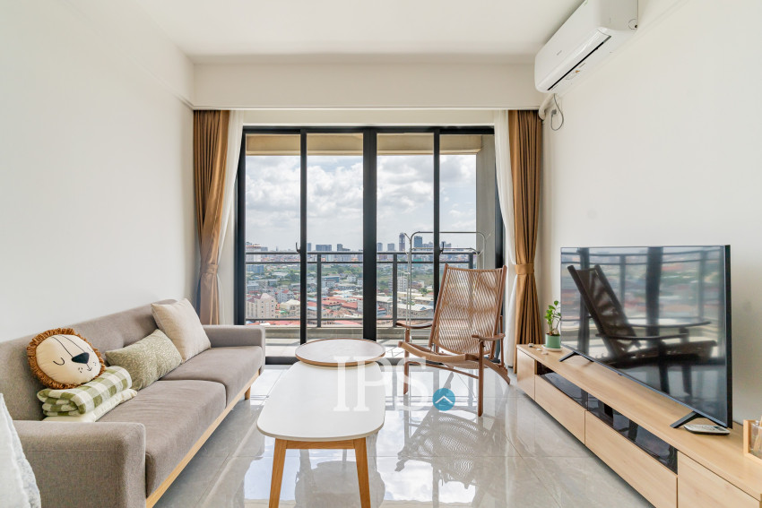 1 Bedroom Condo For Rent - Romduol City Condominium, Teuk Thla, Phnom Penh
