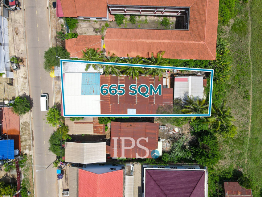 665 Sqm Commercial Land For Sale - Slor Kram, Siem Reap