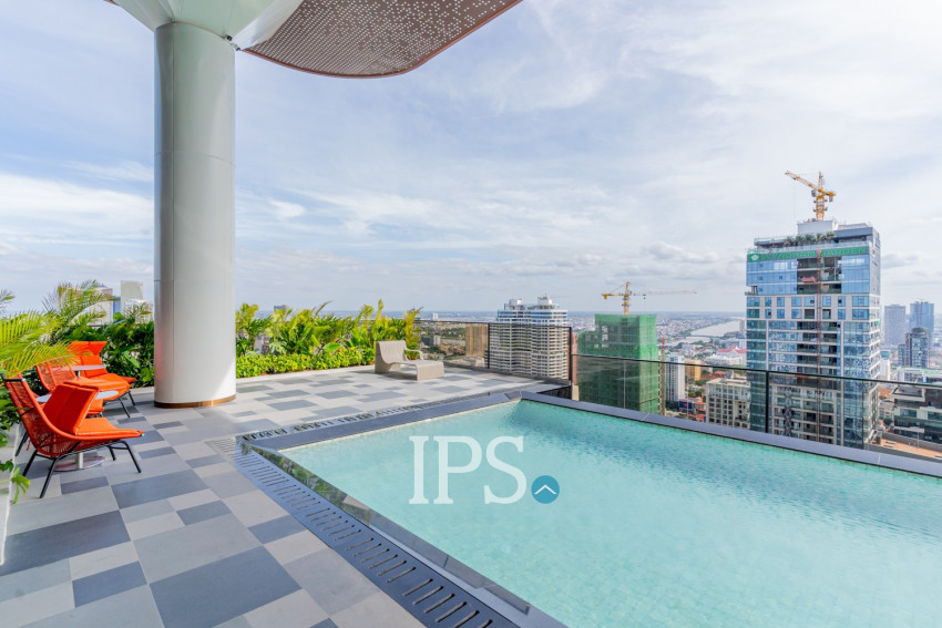 1 Bedroom Condo For Rent - Time Square 5, BKK1, Phnom Penh