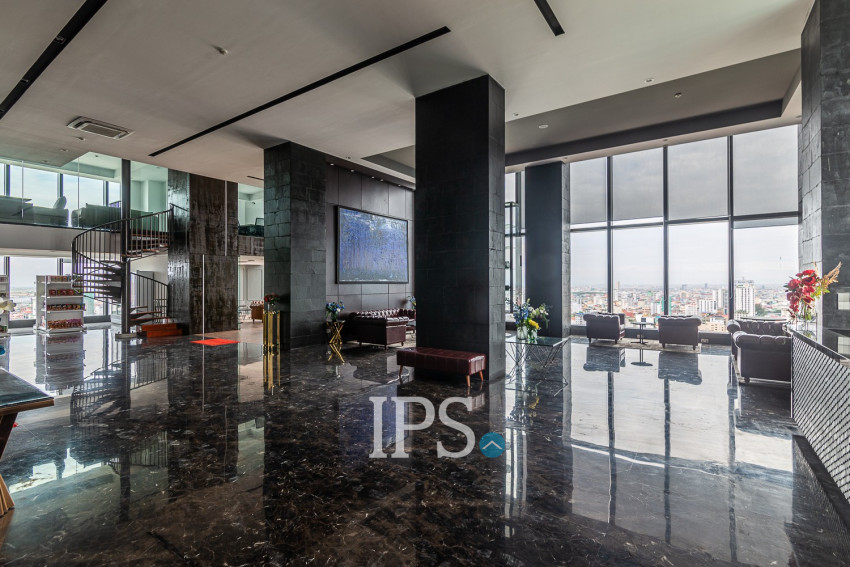 12nd Floor 2 Bedroom Condo For Rent - J Tower 2, BKK1, Phnom Penh