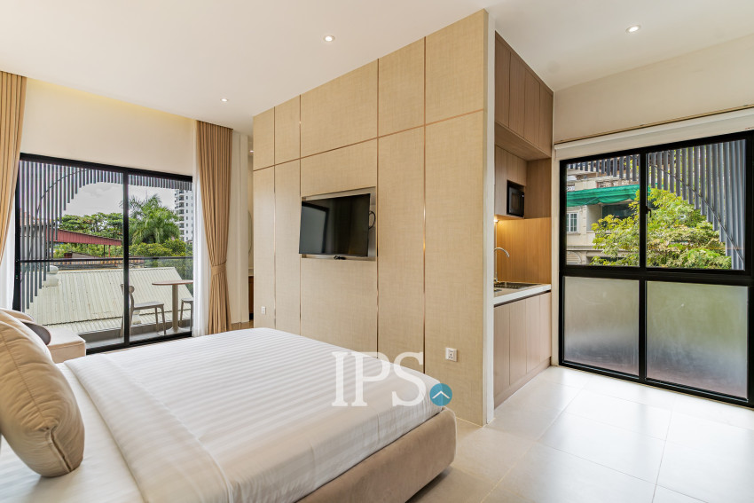 32 Sqm Studio Serviced Apartment For Rent - Beoung Trabek, Phnom Penh