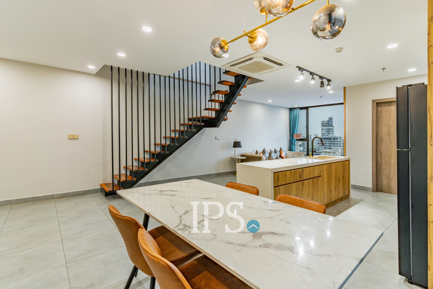 Duplex 2 Bedroom Serviced Apartment For Rent - Boeung Kak 1, Phnom Penh