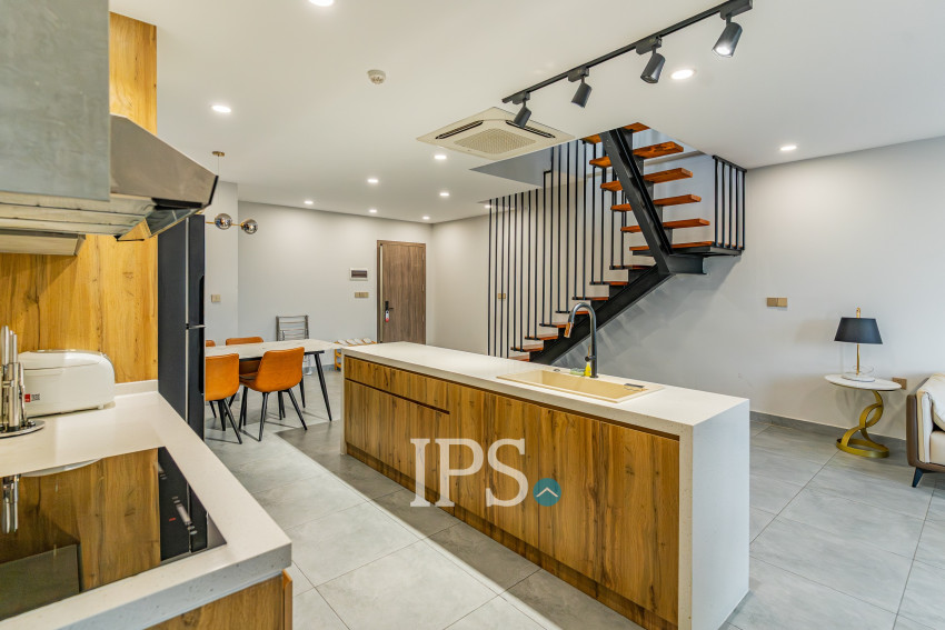 Duplex 2 Bedroom Serviced Apartment For Rent - Boeung Kak 1, Phnom Penh