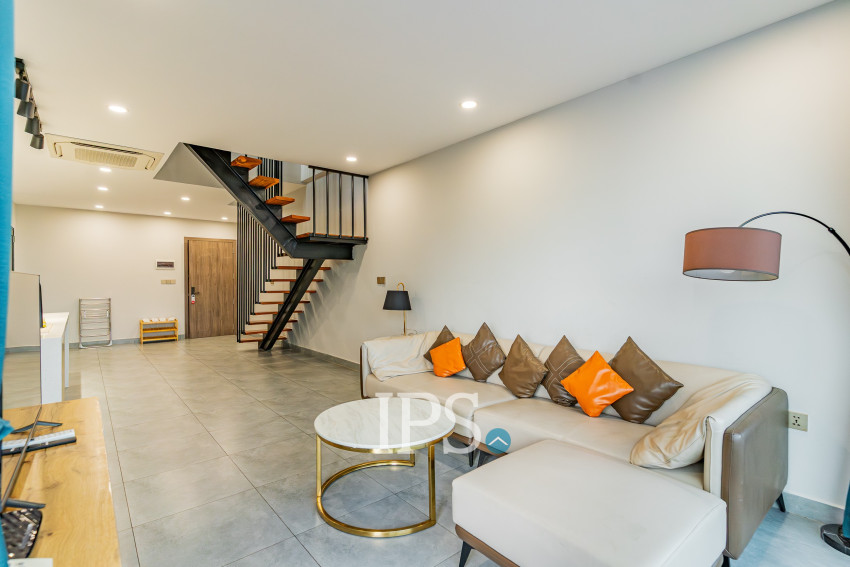 Duplex 2 Bedroom Serviced Apartment For Rent - Boeung Kak 1, Phnom Penh