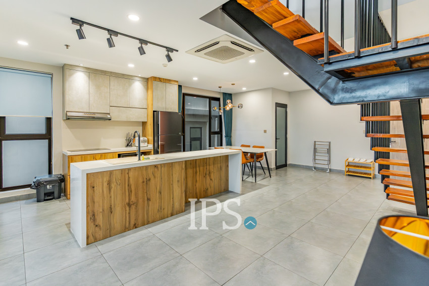 Duplex 2 Bedroom Serviced Apartment For Rent - Boeung Kak 1, Phnom Penh