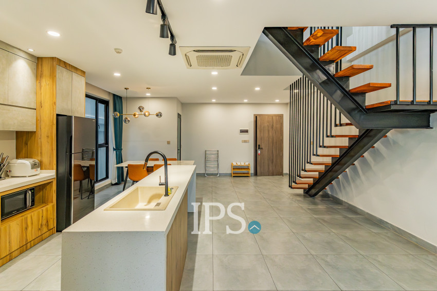 Duplex 2 Bedroom Serviced Apartment For Rent - Boeung Kak 1, Phnom Penh