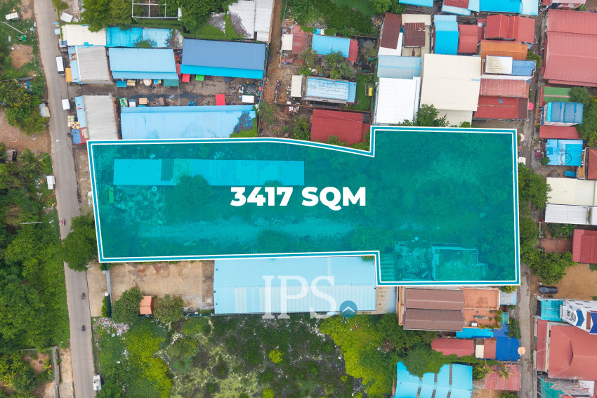 3,417 Sqm Land For Sale - Chroy Changvar, Phnom Penh
