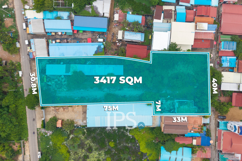 3,417 Sqm Land For Sale - Chroy Changvar, Phnom Penh