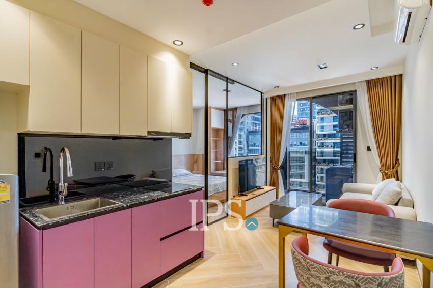 1 Bedroom Condo For Rent - Time Square 5, BKK1, Phnom Penh