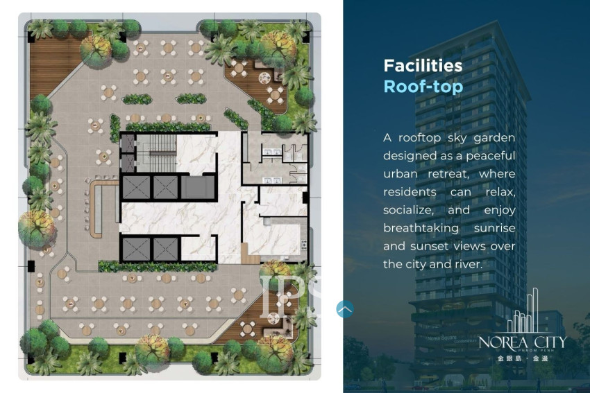 3 Bedroom Condo For Sale Type 3A - Norea Square Condominium - Nirouth, Khan Chbar Ampov  Nirouth