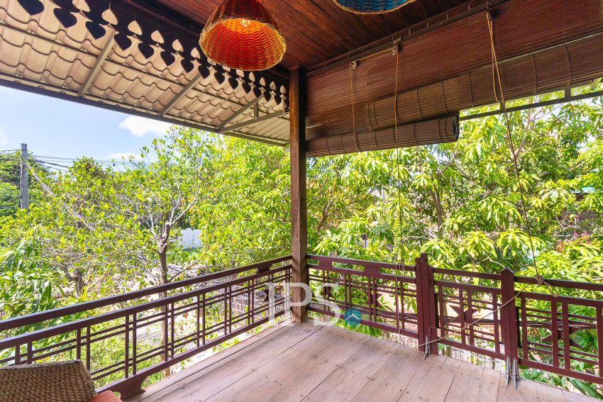 2 Bedroom Wooden House For Rent - Svay Dangkum, Siem Reap