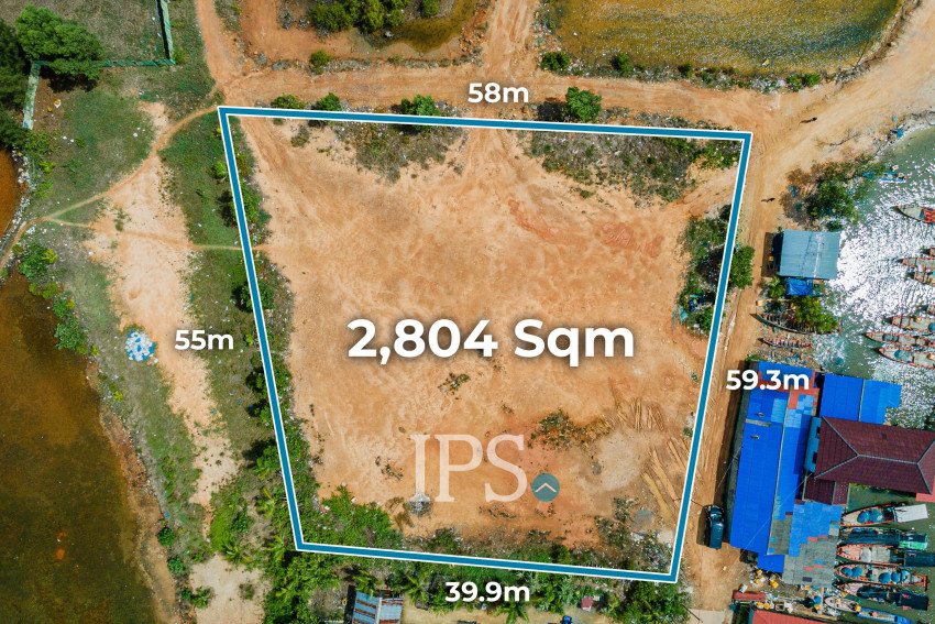 2,804 Sqm Land For Sale - Prek Thnaot, Kampot Province