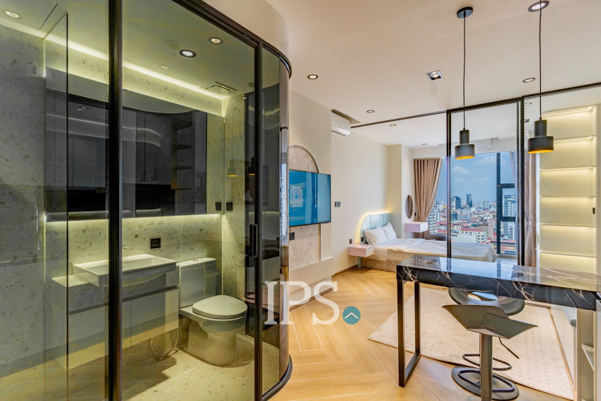 1 Bedroom Condo For Rent - Time Square 5, BKK1, Phnom Penh