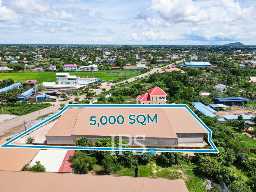 4,000 Sqm Warehouse For Rent - Sala Kamreuk, Siem Reap