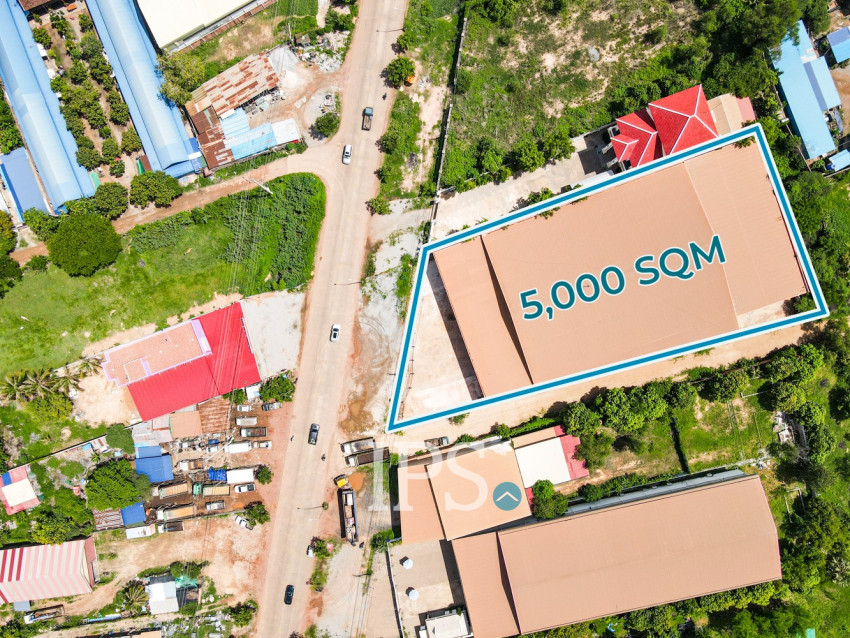 4,000 Sqm Warehouse For Rent - Sala Kamreuk, Siem Reap