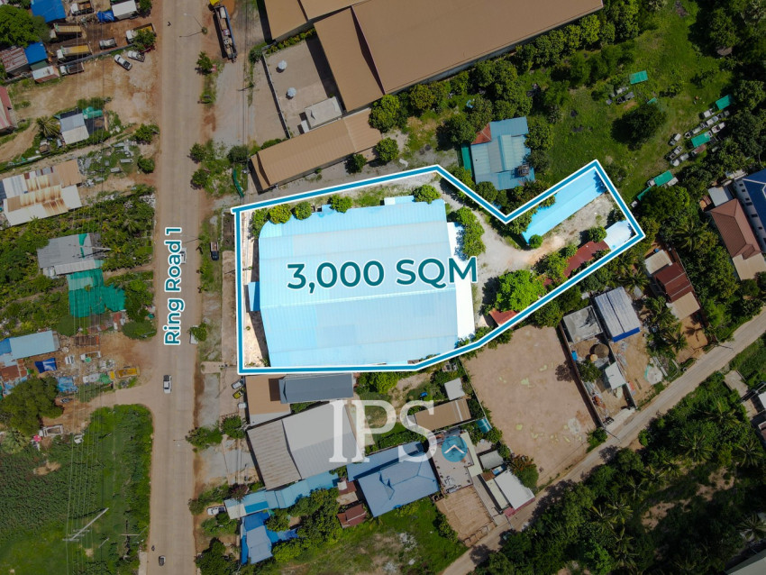 2600 Sqm Warehouse For Rent - Sala Kamreuk, Siem Reap