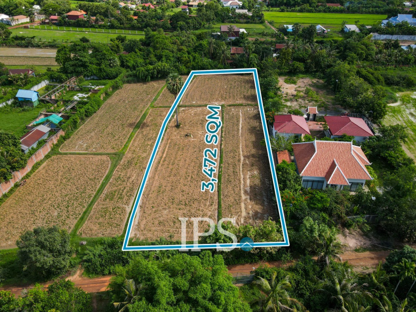 3,472 Sqm Land  For Sale - Sangkat Siem Reap, Siem Reap