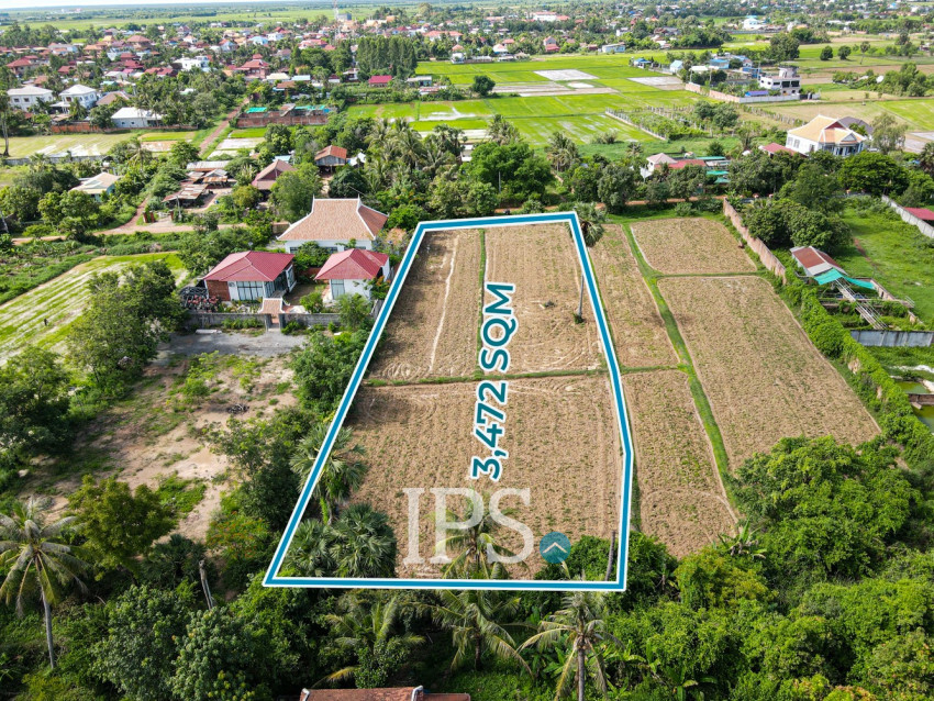 3,472 Sqm Land  For Sale - Sangkat Siem Reap, Siem Reap