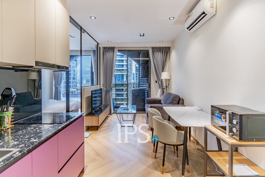 1 Bedroom Condo For Rent - Time Square 5, BKK1, Phnom Penh