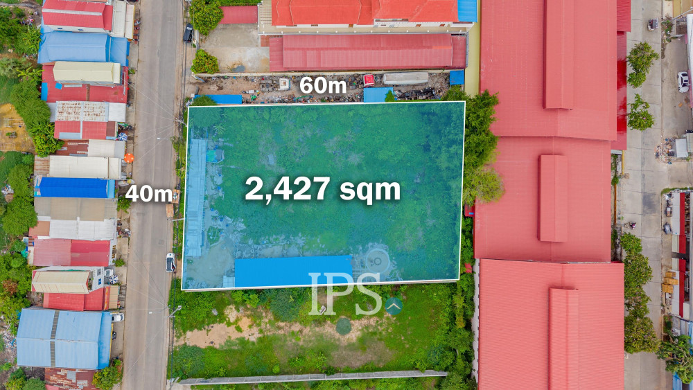 2,427 Sqm Land For Sale – Khmounh, Sen Sok, Phnom Penh 2,427 Sqm Land For Sale – Khmounh, Sen Sok, Phnom Penh