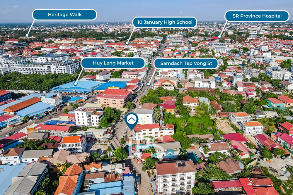 360 Sqm Commercial Land For Sale - Svay Dangkum, Siem Reap - Image 2
