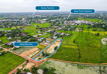 6,400 Sqm Land For Sale – Kandaek, Prasat Bakong, Siem Reap
