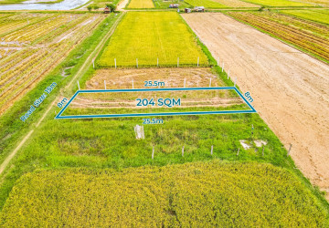 204 Sqm Land For Sale – Chreav, Siem Reap
