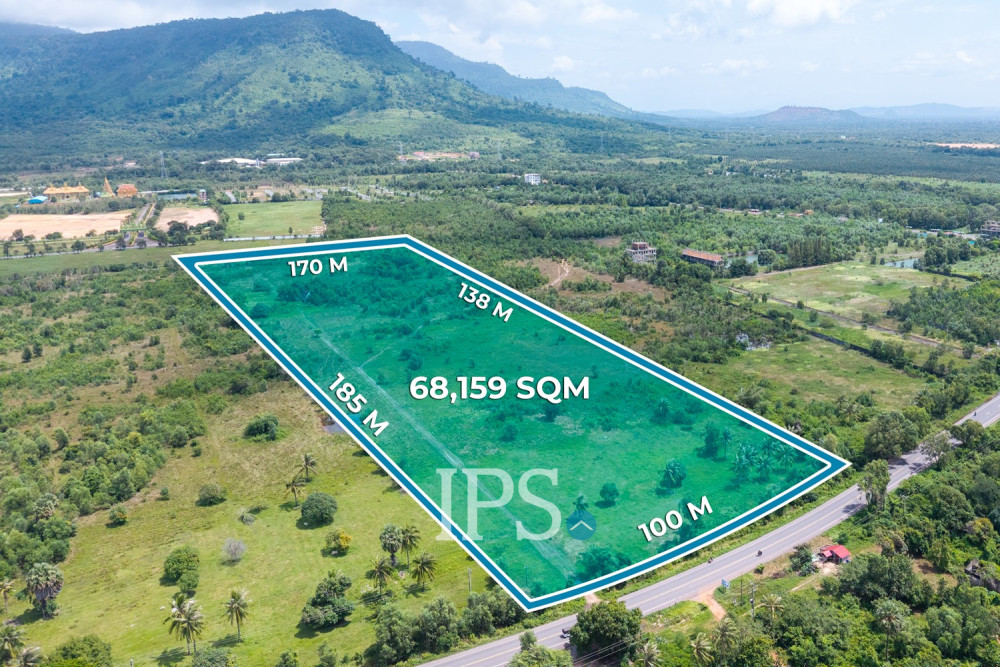 68,159  Sqm Land For Sale – Tuek Chhou, Kampot​ Province