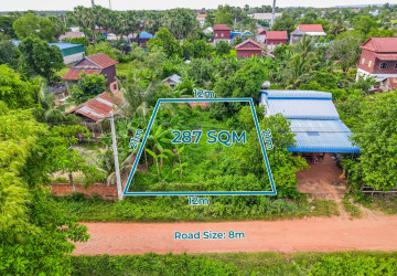 287 Sqm Land For Sale – Ampil, Prasat Bakong, Siem Reap