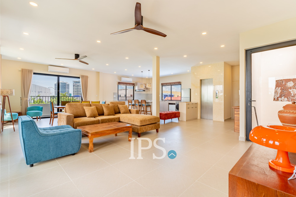 Renovated 3 Bedroom Apartment For Rent - Chroy Changvar, Phnom Penh - Image 7