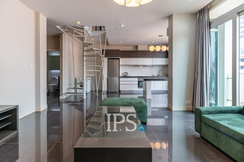 Loft 1 Bedroom Serviced Apartment For Rent - Tonle Bassac, Phnom Penh