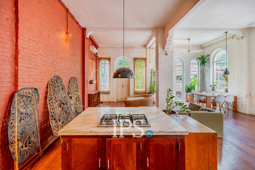 Renovated 2 Bedroom Apartment For Rent - Phsar Kandal 1, Phnom Penh