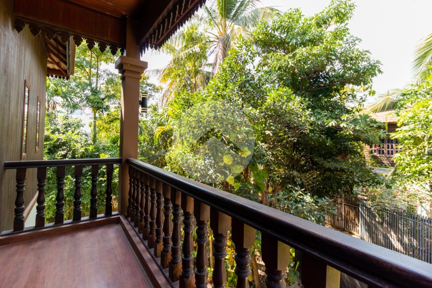 3 Bedroom Wooden House For Rent - Sala Kamreuk, Siem Reap